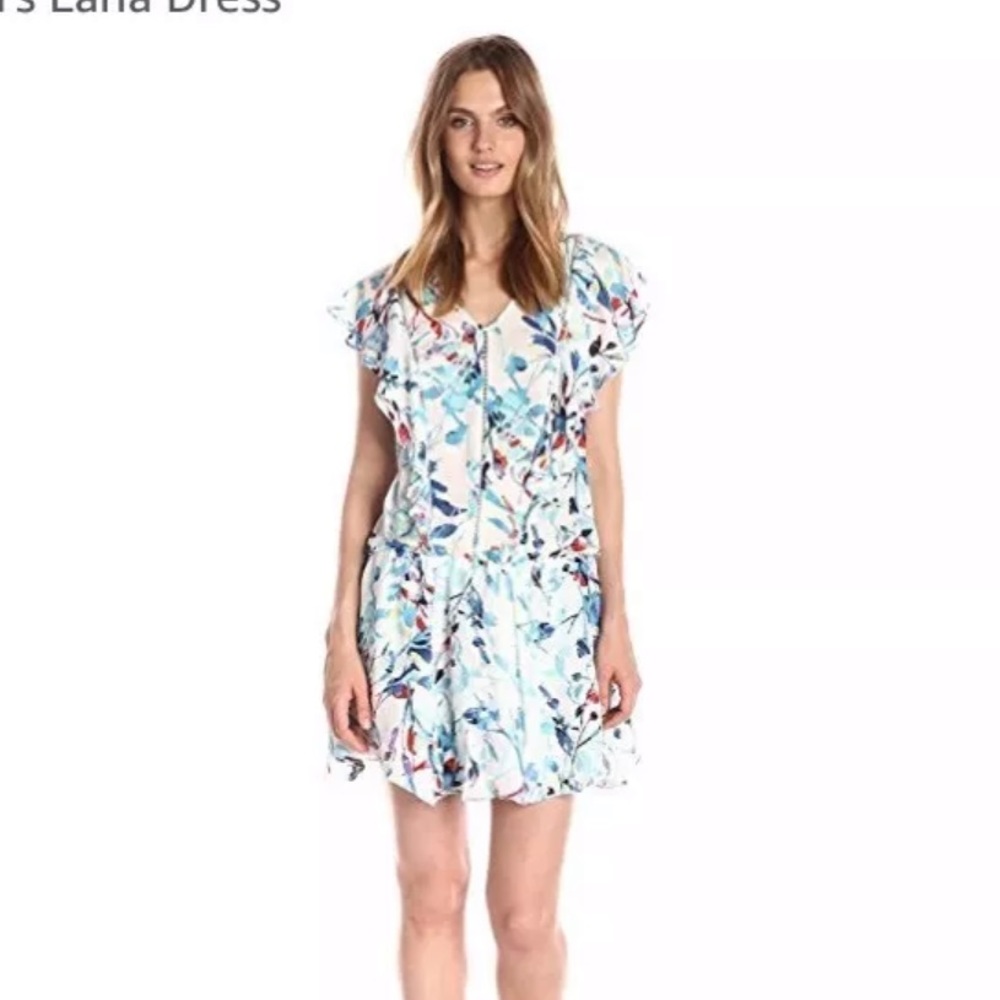 Parker Lana  drop waist flower mini dress